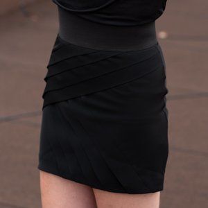 Black Halo Black Bandage Miniskirt Size; Never Worn with Tags